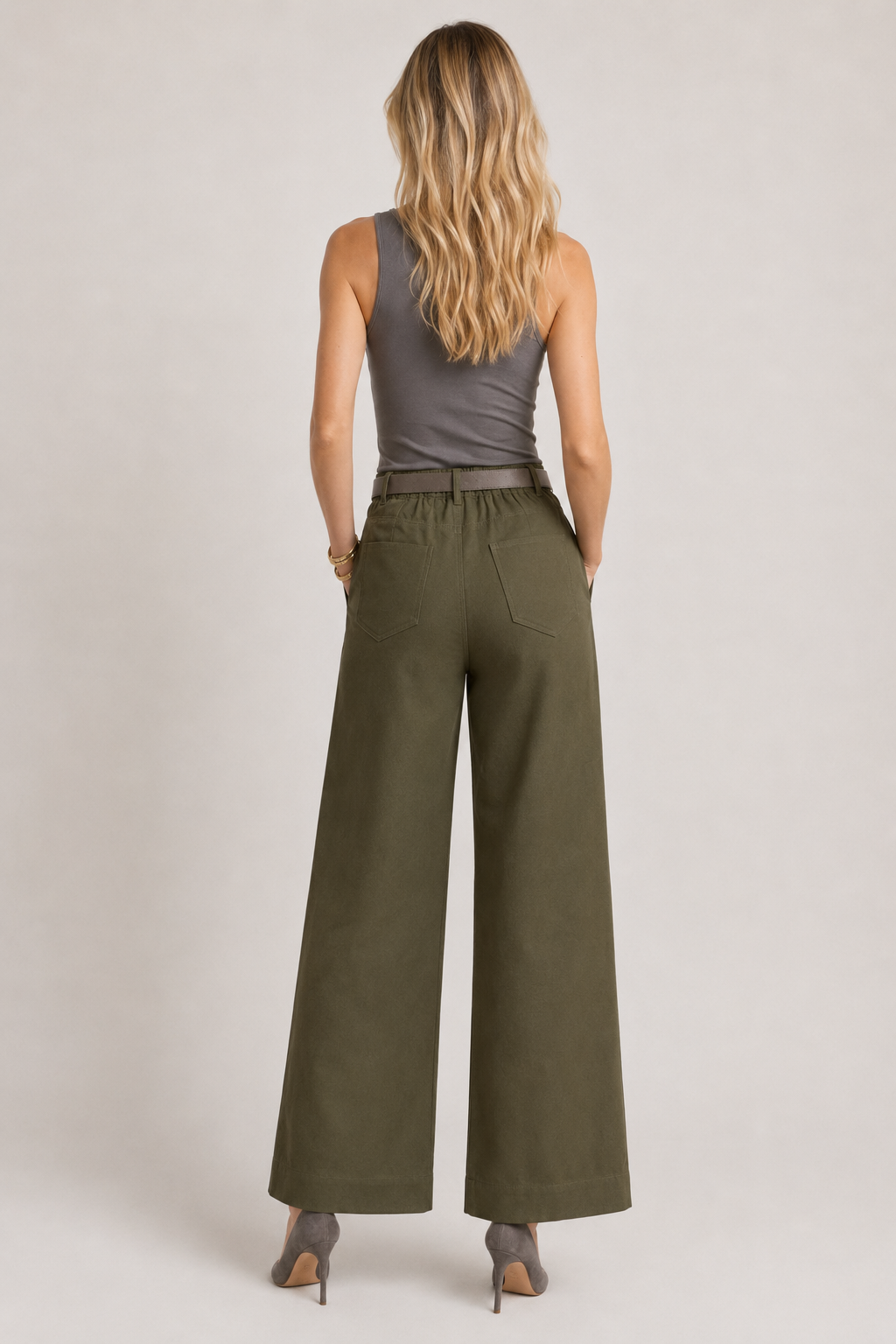 Pantalon Maëlys — Large Kaki