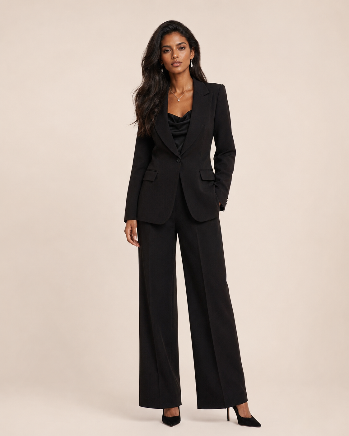 Veste Diane — Tailleur Noir Cintré