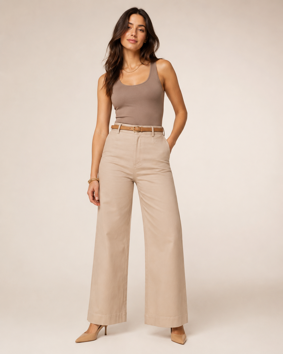 Pantalon Éliane — Tailleur Ivoire