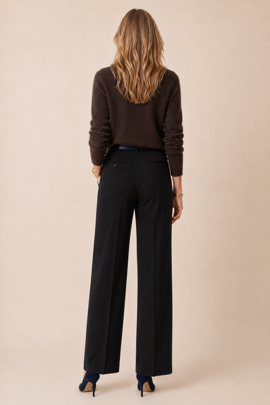 Top Louisa — Maille Col Roulé Chocolat